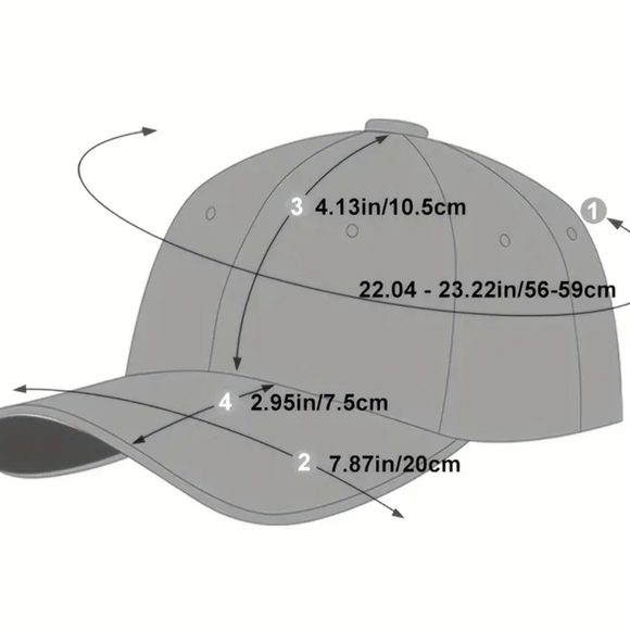 New 1pc Vintage Fashion Personalized Baseball Cap With Chain, hat, T2MIS - Picture 7 of 7